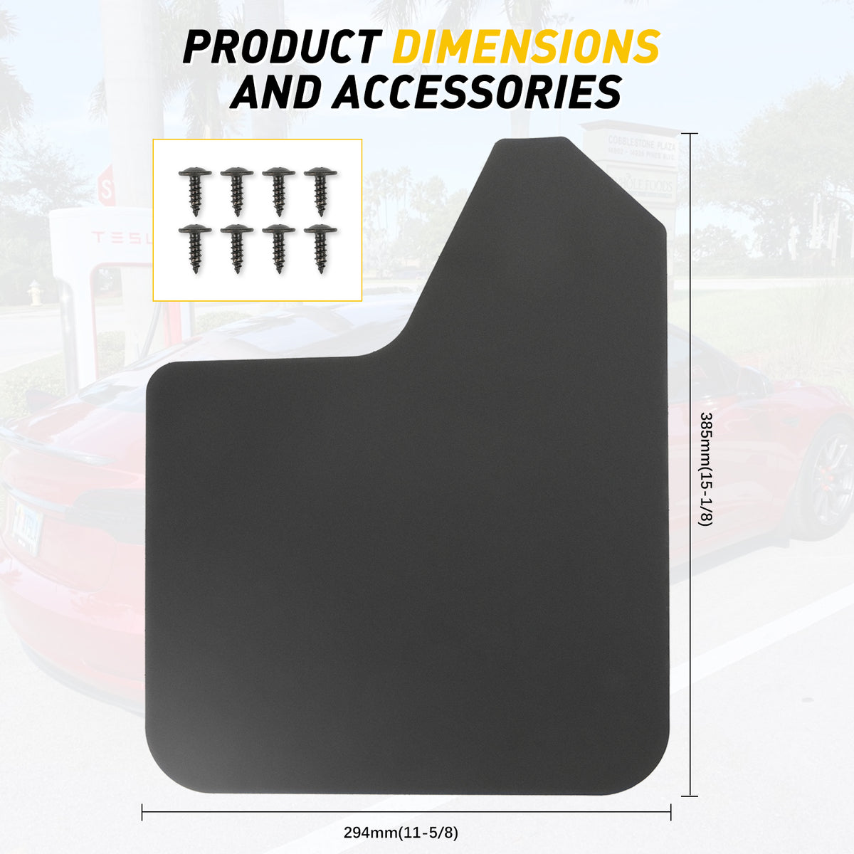 4For GMC Sierra 1500 2500 Mud Flaps Splash Guards Front Rear Mudguards Mudflaps