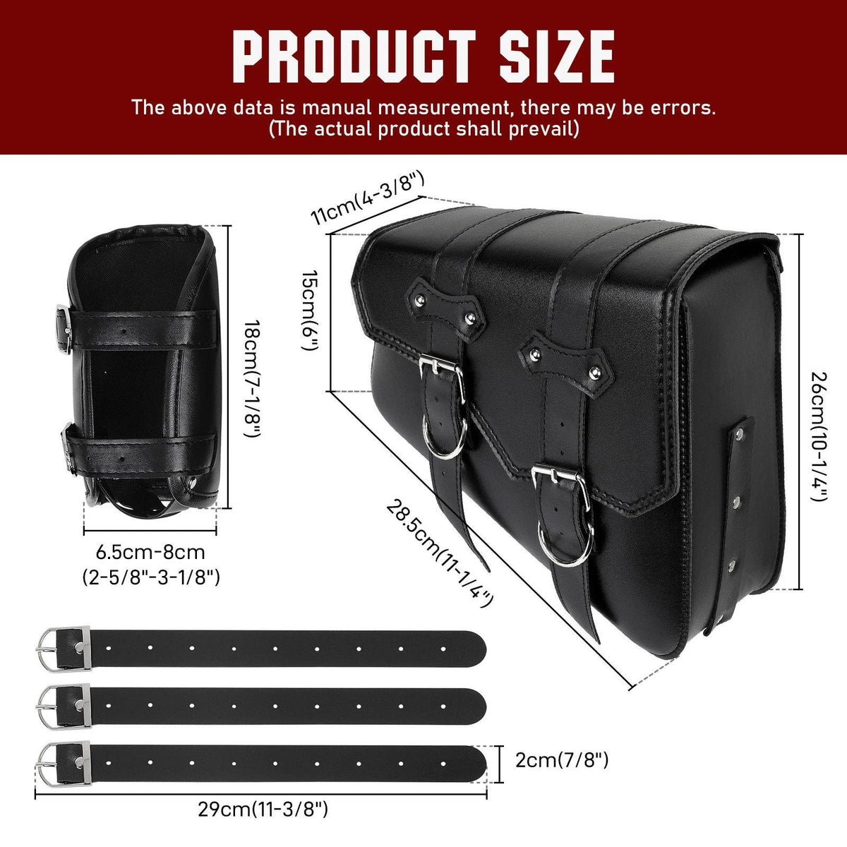 Motorcycle Left Side Swingarm Saddle Bag For Harley Davidson Softail Deuce FXSTD