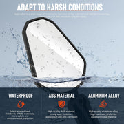 DREAMIZER Adventure Motorcycle Mirrors 8mm 10mm Motorbike Side Mirror, Universal 7/8" Handlebar Rear View Mirrors, Adjustable Double Roller ATV Mirror Compatible with Honda CRF Kawasaki Scooter