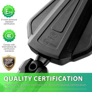 DREAMIZER Adventure Motorcycle Mirrors 8mm 10mm Motorbike Side Mirror, Universal 7/8" Handlebar Rear View Mirrors, Adjustable Double Roller ATV Mirror Compatible with Honda CRF Kawasaki Scooter