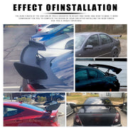 Adjustable 47"Rear Trunk Spoiler Tail Wing GT Racing For Honda Prelude 1997-2001