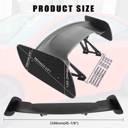 46" Rear Trunk Spoiler Tail GT Style Racing Wing For Infiniti M25 M37 Seda