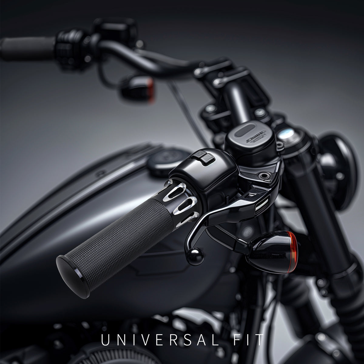 1" Black Motorcycle Handle Bar Hand Grips For Honda Shadow ACE Spirit VT750 1100