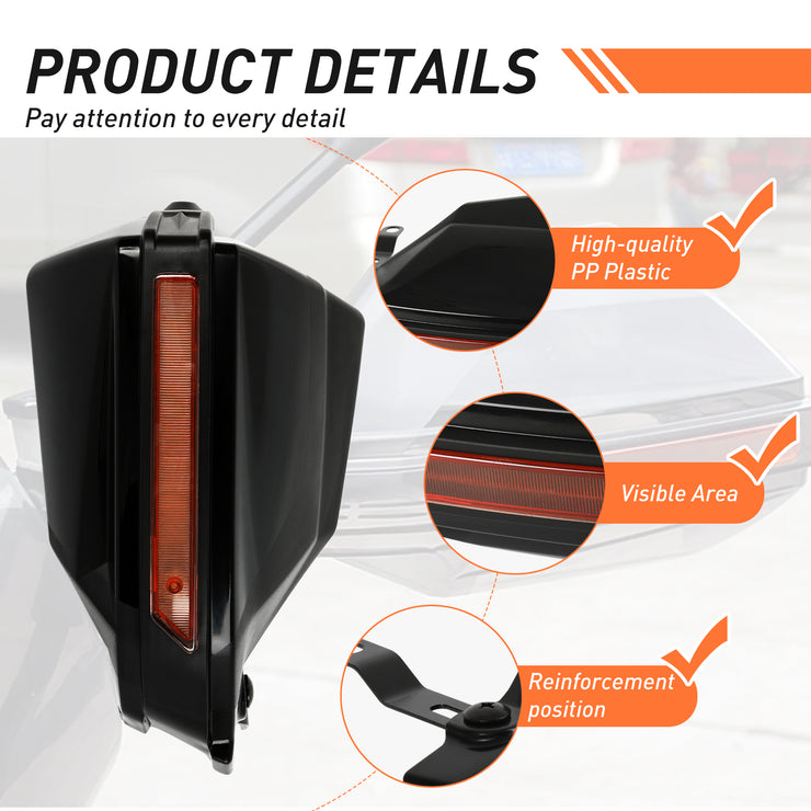 Motorcycle Universal 7/8" Hand Guard Handguard Shield Windproof Protector Bike