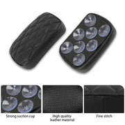 DREAMIZER Custom Motorcycle Rear Passenger Cushion, 8 Suction Cups Motorcycle Rear Seat Pad Compatible with Harley Sportster XL 883 1200 Dyna Softail Touring Cruiser Chopper Custom