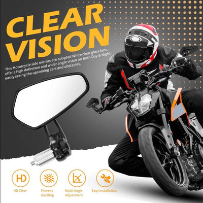 7/8" 22mm Handle Bar End Mirrors Rearview Arrow For 890 390 690 790 1290 1090
