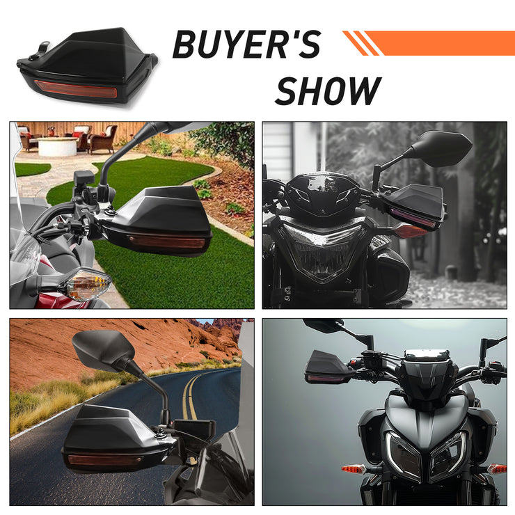 Motorcycle Universal 7/8" Hand Guard Handguard Shield Windproof Protector Bike
