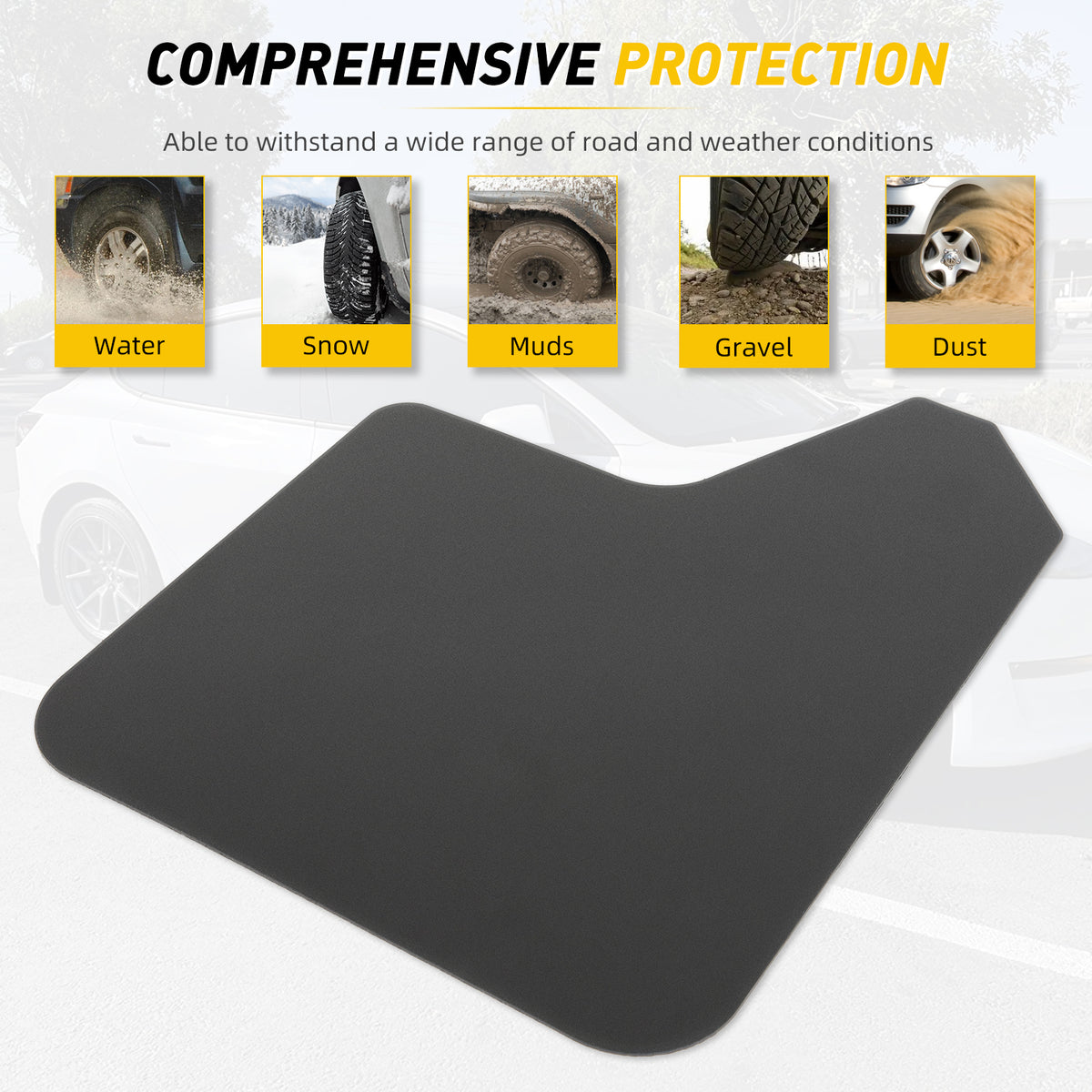 4For GMC Sierra 1500 2500 Mud Flaps Splash Guards Front Rear Mudguards Mudflaps