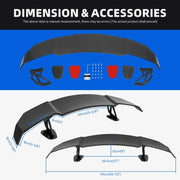 For 3 Series E36 E46 E90 E92 E93 M3 Carbon Rear Trunk Racing Spoiler GT Wing