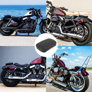 DREAMIZER Custom Motorcycle Rear Passenger Cushion, 8 Suction Cups Motorcycle Rear Seat Pad Compatible with Harley Sportster XL 883 1200 Dyna Softail Touring Cruiser Chopper Custom