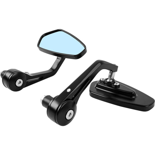 7/8" Motorcycle Handlebar End Mirrors Black For KAWASAKI YAMAHA HONDA