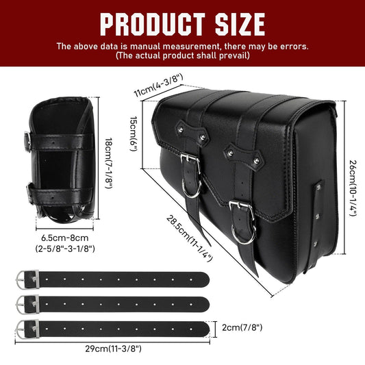 Motorcycle Left Side Swingarm Saddle Bag For Harley Davidson Softail Deuce FXSTD