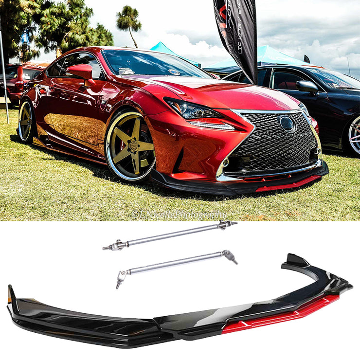 For Lexus IS250 IS350 IS300 Front Bumper Lip Splitter Spoiler Side Skirt Bod Kit