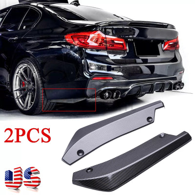 For E90 F30 F10 G30 Rear Bumper Diffuser Splitter Canards Spoiler Carbon Fiber