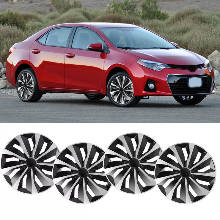For Toyota Corolla 4x Wheel Covers 16" Snap On Hub Caps Fit R16 Tire & Steel Rim