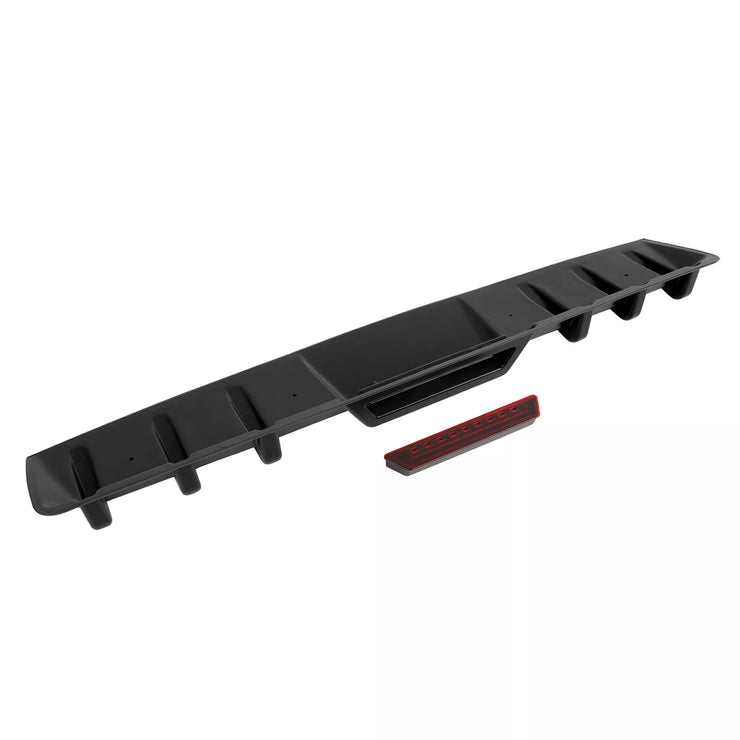 For Ford Explorer Car Rear Bumper Diffuser Lip Spoiler Splitter Body Kit Black