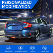 For Toyota Camry SE XSE LE TRD Carbon Fiber Rear Bumper Diffuser w/ LED Light