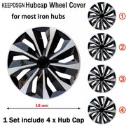 For Toyota Corolla 4x Wheel Covers 16" Snap On Hub Caps Fit R16 Tire & Steel Rim