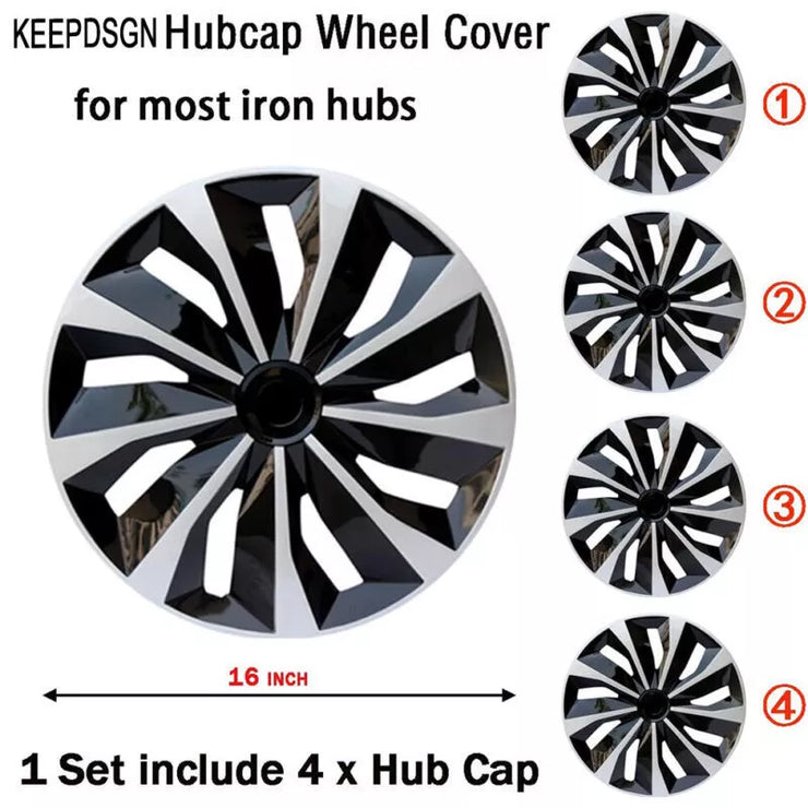 For Toyota Corolla 4x Wheel Covers 16" Snap On Hub Caps Fit R16 Tire & Steel Rim