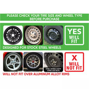 For Toyota Corolla 4x Wheel Covers 16" Snap On Hub Caps Fit R16 Tire & Steel Rim