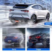 For Toyota Camry SE XSE LE TRD Carbon Fiber Rear Bumper Diffuser w/ LED Light