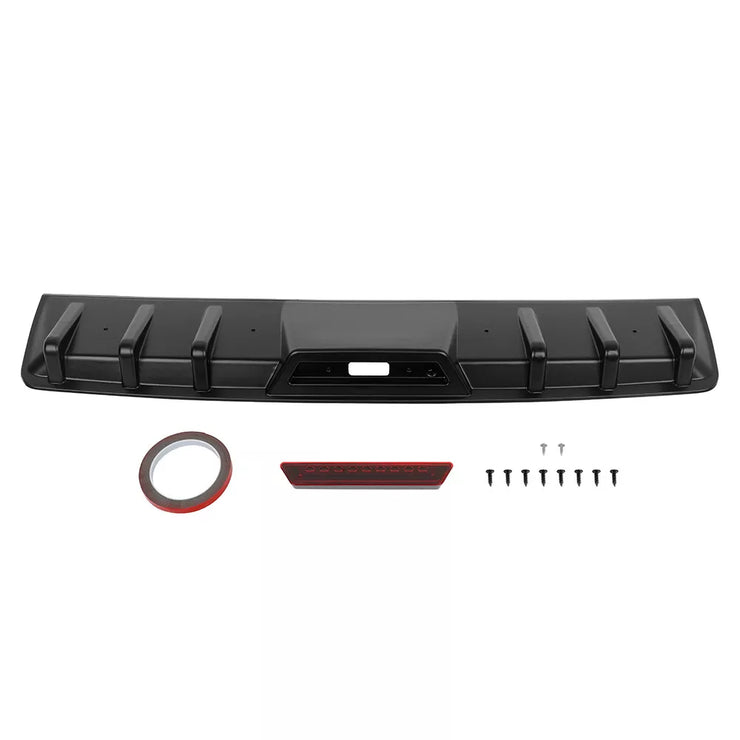 For Ford Explorer Car Rear Bumper Diffuser Lip Spoiler Splitter Body Kit Black