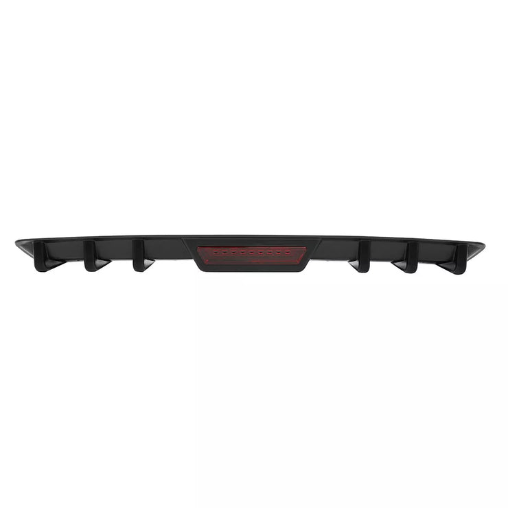 For Ford Explorer Car Rear Bumper Diffuser Lip Spoiler Splitter Body Kit Black