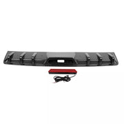 For Toyota Camry SE XSE LE TRD Carbon Fiber Rear Bumper Diffuser w/ LED Light