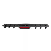 For Toyota Camry SE XSE LE TRD Carbon Fiber Rear Bumper Diffuser w/ LED Light