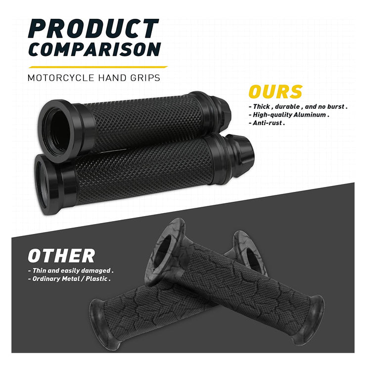 Dreamizer Motorcycle Handle Grips Rubber Handlebar Grips