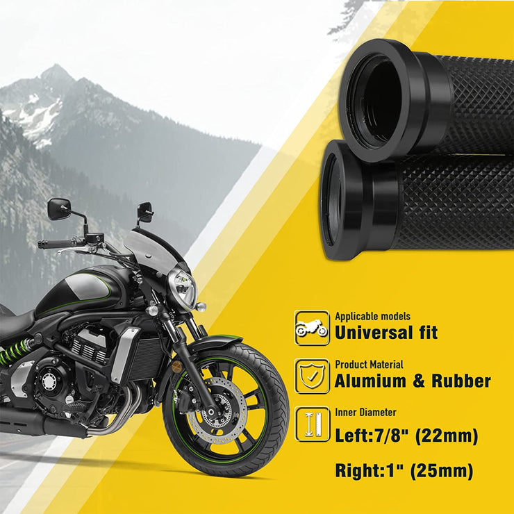 Dreamizer Motorcycle Handle Grips Rubber Handlebar Grips
