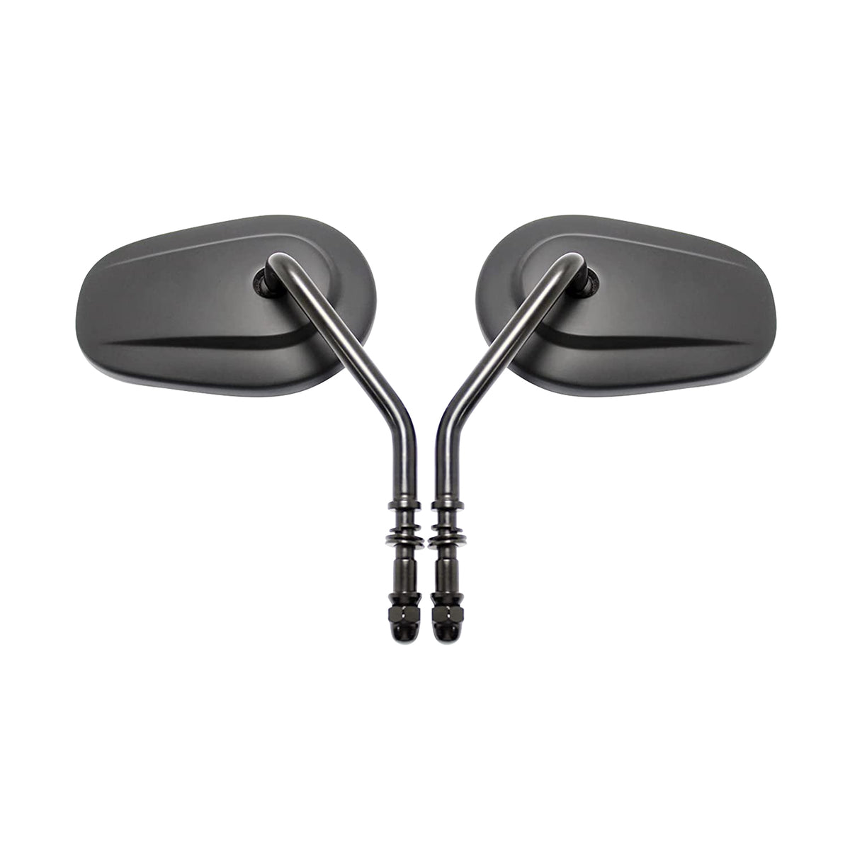Dreamizer M8 Motorcycle Teardrop Rearview Mirrors Black