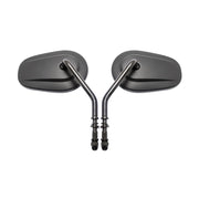 Dreamizer M8 Motorcycle Teardrop Rearview Mirrors Black