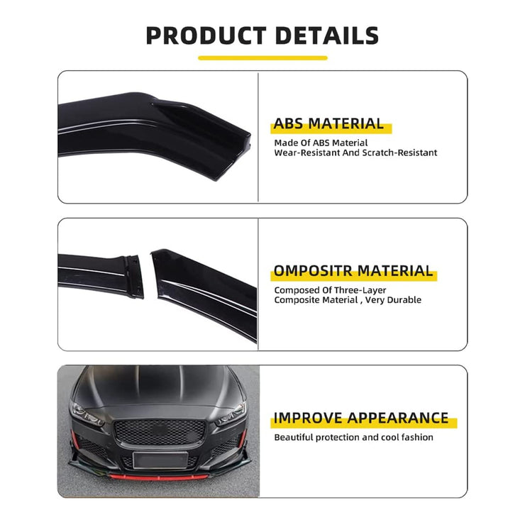 Dreamizer Car Universal Front Bumper Lip 4pcs
