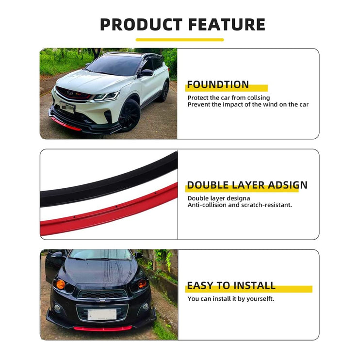 Dreamizer Car Universal Front Bumper Lip 4pcs